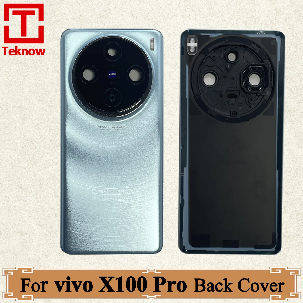 

Original Back Battery Cover For vivo X100 Pro Back Cover V2324A Housing Rear Case Replacement Parts For vivo X100 Pro Back Door