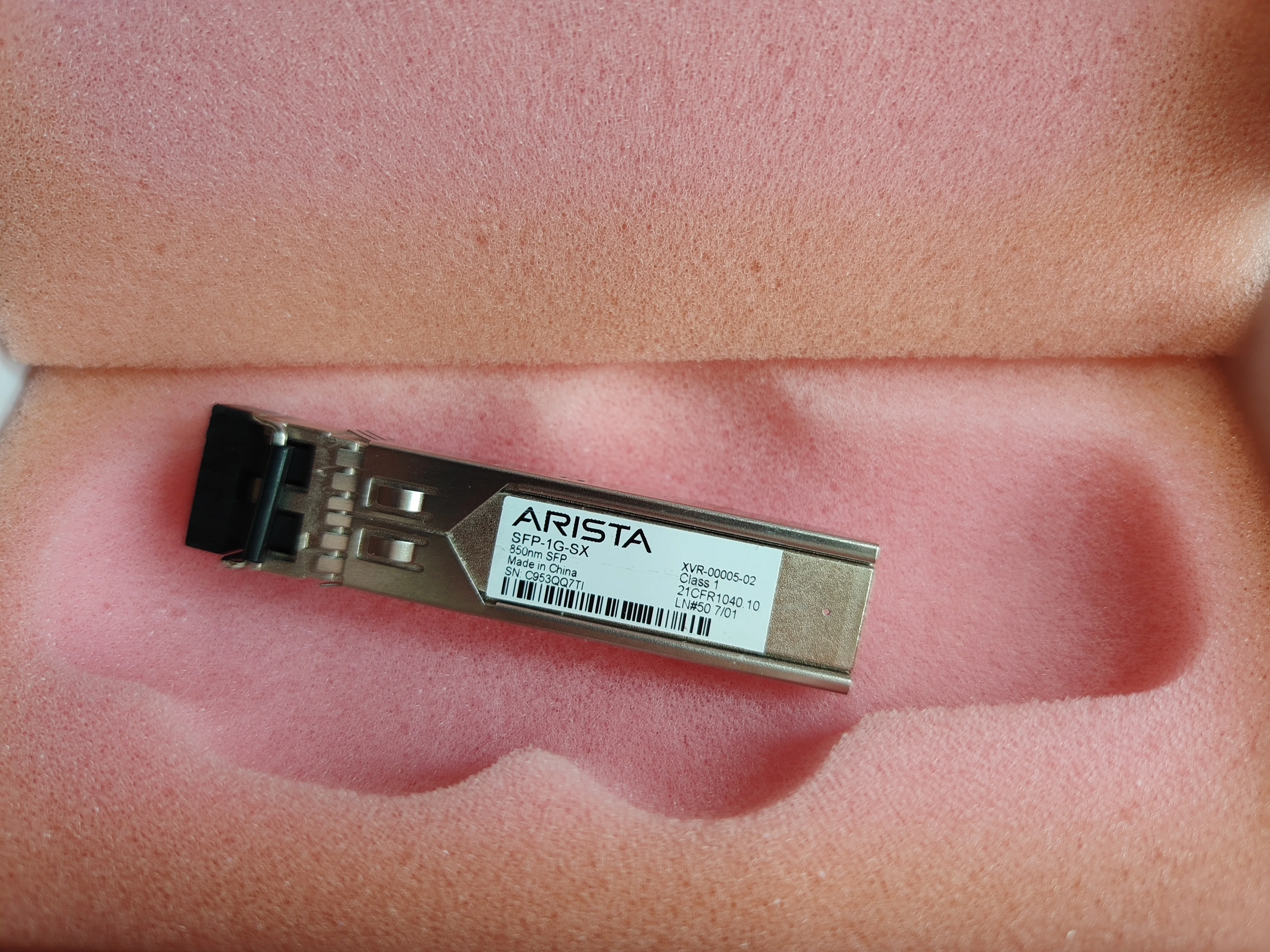SFP 850NM XVR-00005-02 Arista Optical Transceiver SFP-1G-SX 1G Multimode Fiber Module