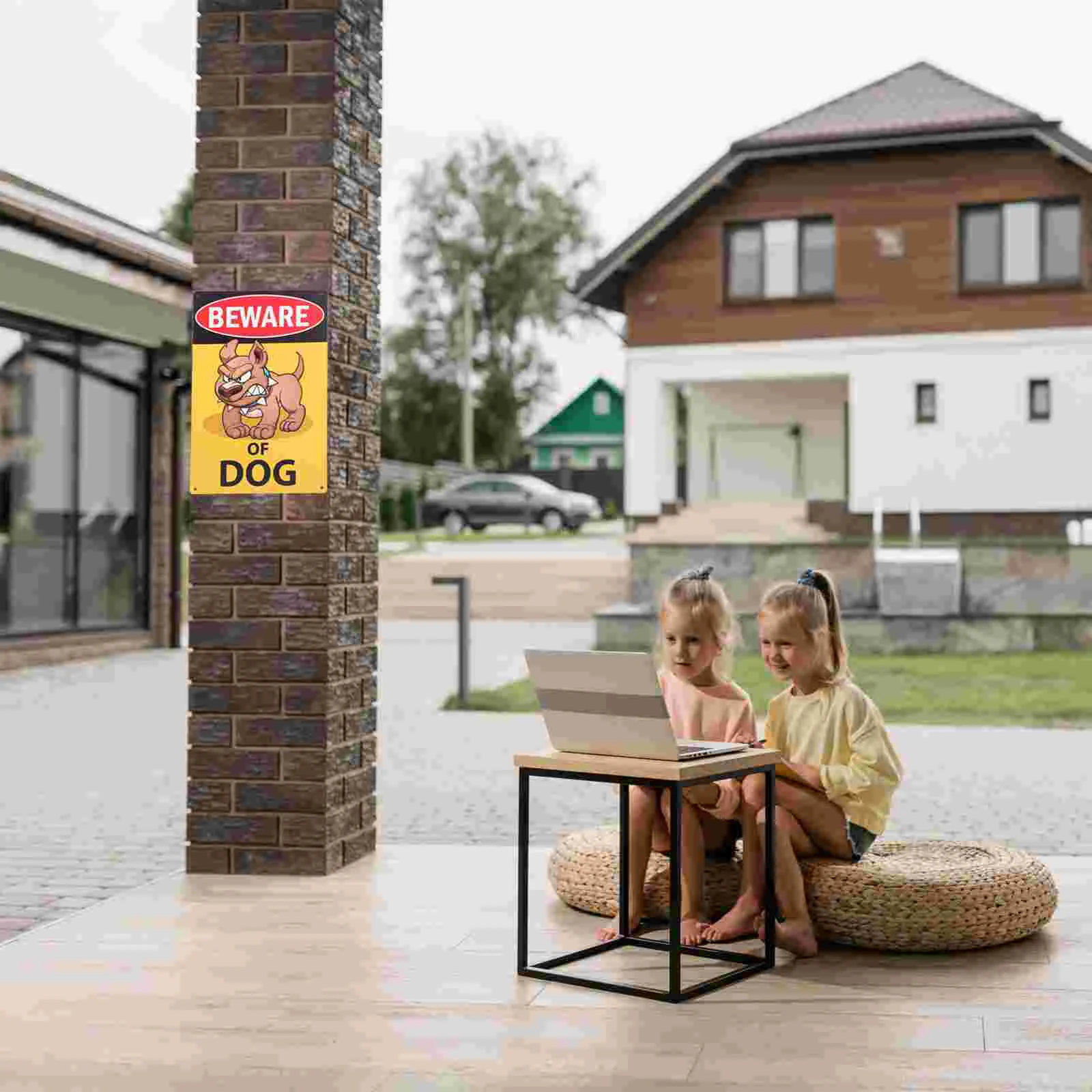 Waarschuwingsbord Emblemen Vintage Decoratief Pas Op Voor Hond Binnenplaats Schilderen Tuin Ijzeren Tuinbenodigdheden