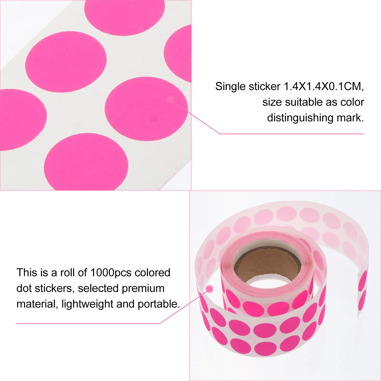 

Флуоресцентные круглые наклейки-точки, самоклеящиеся этикетки для DIY-творчества, скрапбукинга, ведения дневников, декоративные стикеры