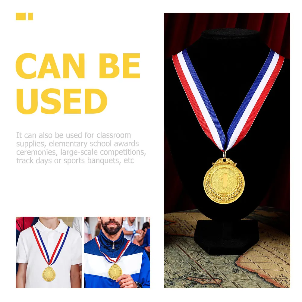 

12pcs Digital Medals Bulk Number Award Winner Gold Metal Competition Championship Soccer School Kids Prizes Souvenirs