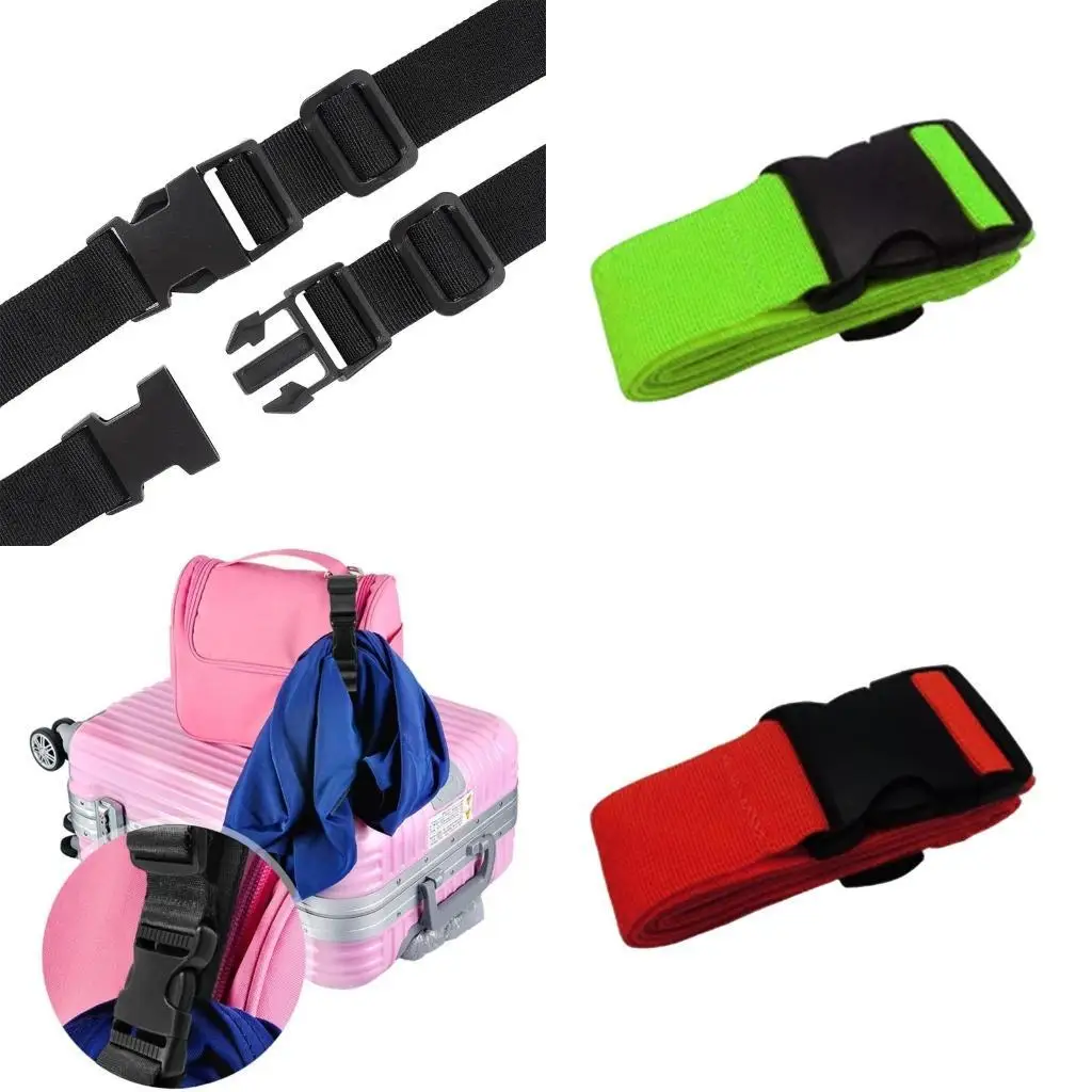 

R6FE Sleep Bag Strap, Heavy Duty Utility Webbing Strap for Backpacking Bag, Luggage, Camping, Hiking with Plastic Buckle