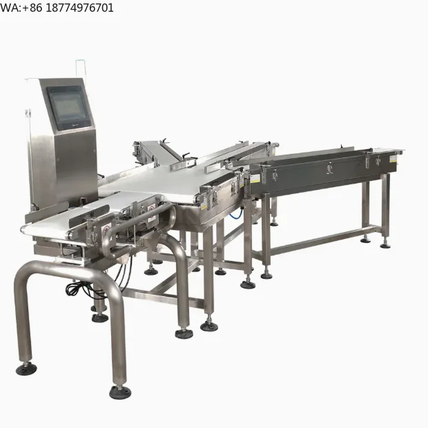 Customized Weighing Conveyor System Seafood Weighing Sorting Conveyor System Food Checkweighe Conveyor for Food Packaging Line