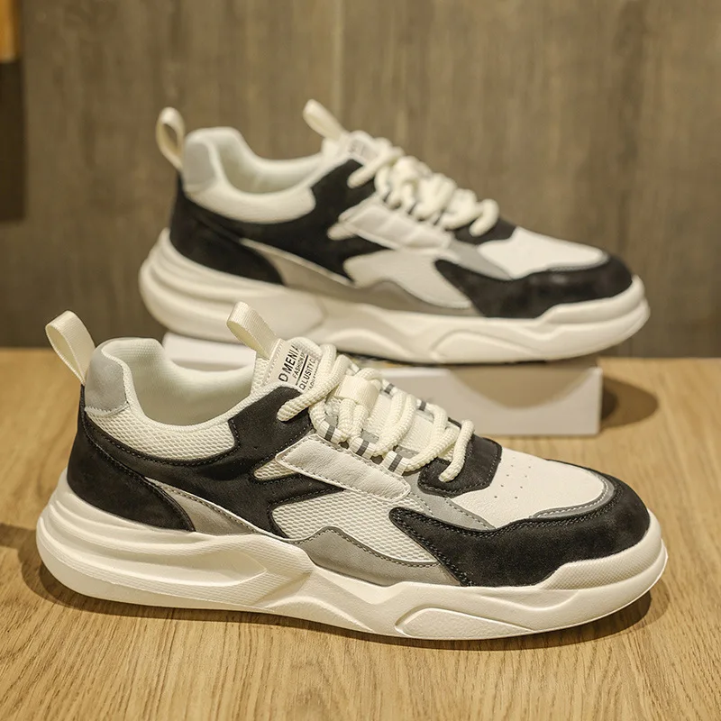 

Fashionable and Versatile Running Sports Men's Shoes All Season Soft Soled Lightweight and Breathable Student Mesh Shoes