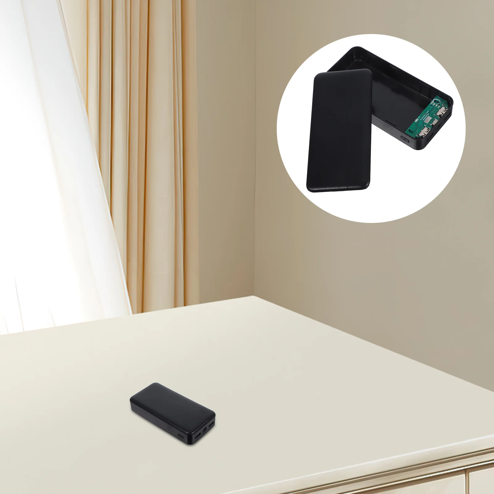 Power Bank Shaped Storage Box for Keys and Small Items Portable Home Office Travel Organizer Hidden Safe