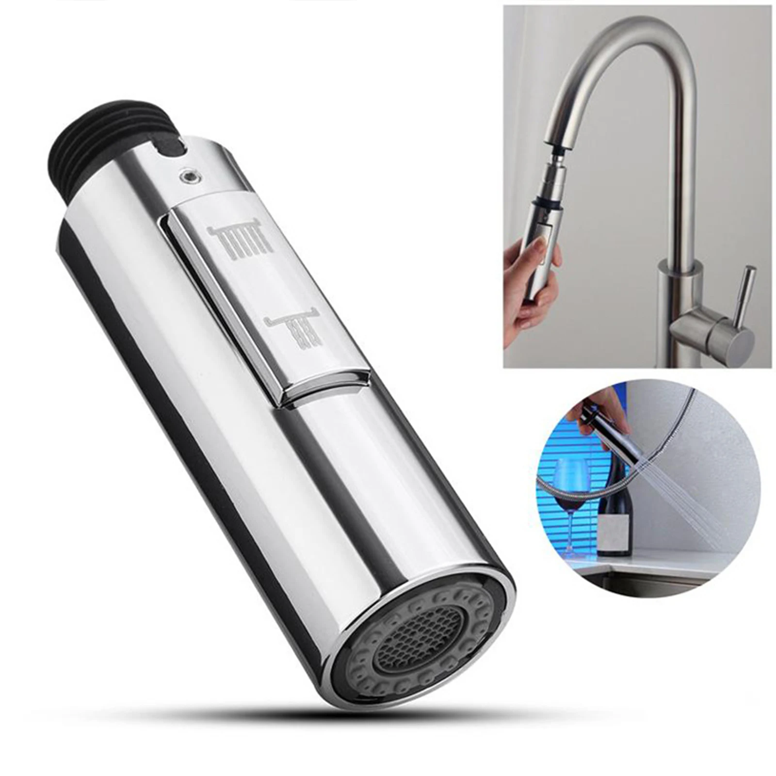 Faucet Filter Functions Kitchen Sink Shower Spray Sink Filter Tap Pull-Out Nozzle Bathroom Toilet Faucet Head Kitchen Faucet