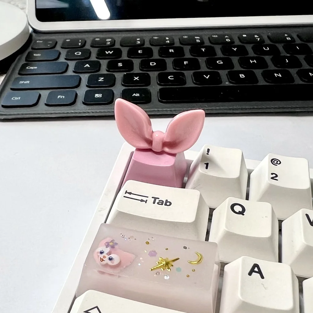 

Cute Ear Keycaps for Personalized Mechanical Keyboard CHERRY Cross Axis OEM Height R4 Keycaps Supplementary Keycap
