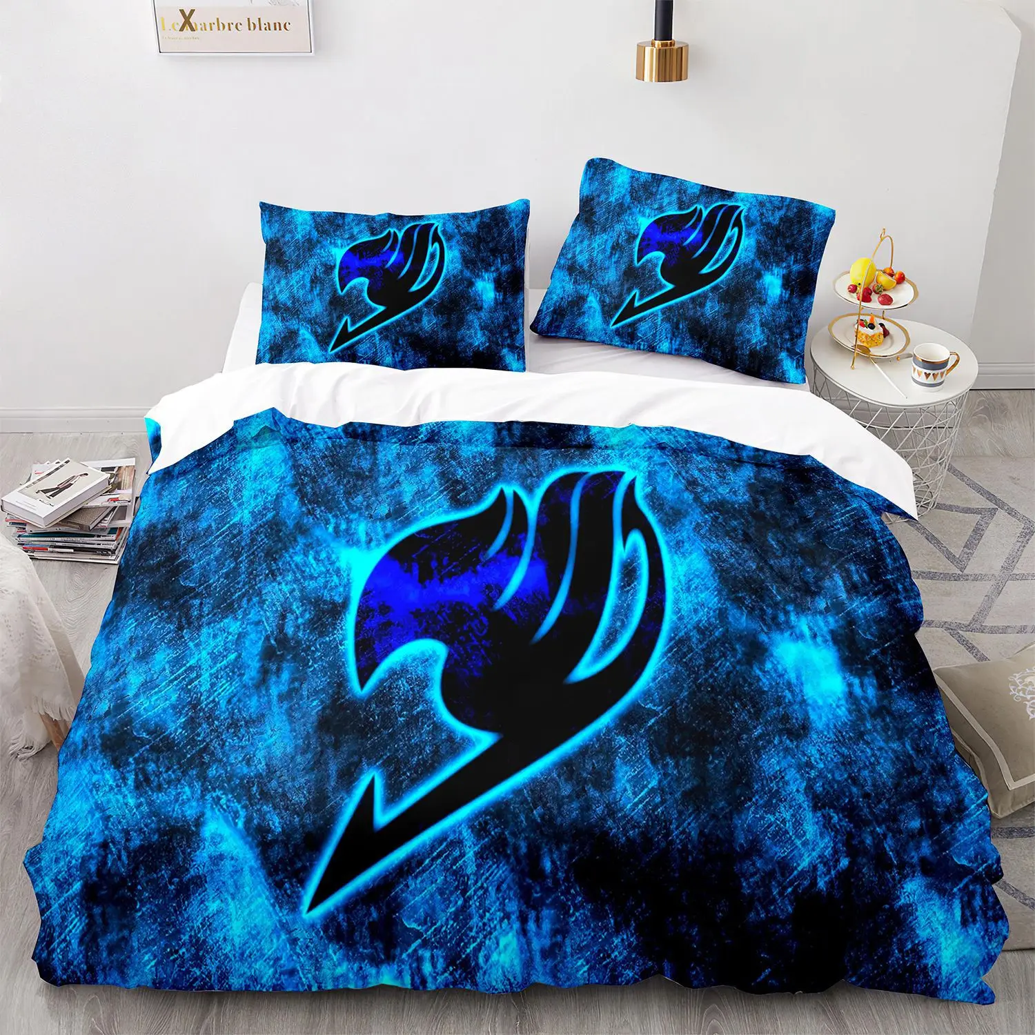 Riven Fairy Tail Icon Duvet Cover Set King Queen Double Full Twin Single Size Bed Linen Set