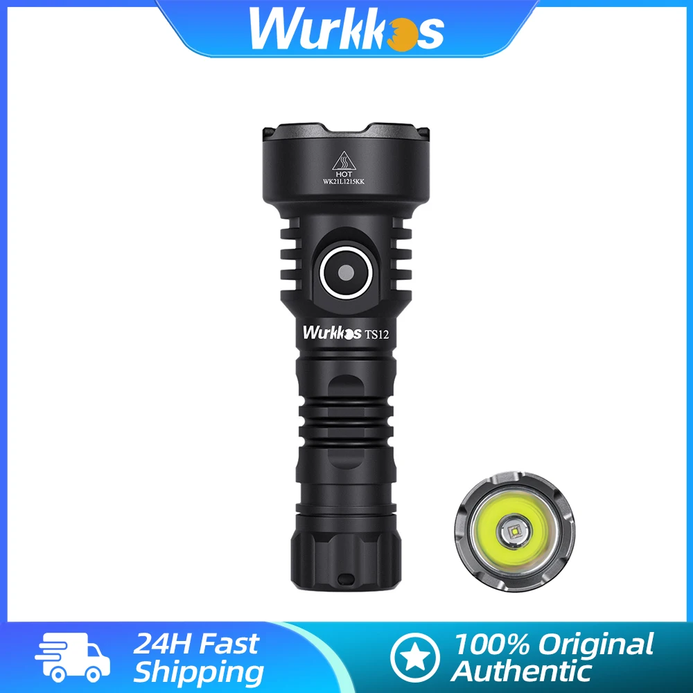 Wurkkos TS12 EDC مصباح يدوي صغير 14500 المحمولة القابلة لإعادة الشحن Led مصباح 1050LM 432 متر التخييم ضوء IP68 المغناطيسي الذيل الشعلة