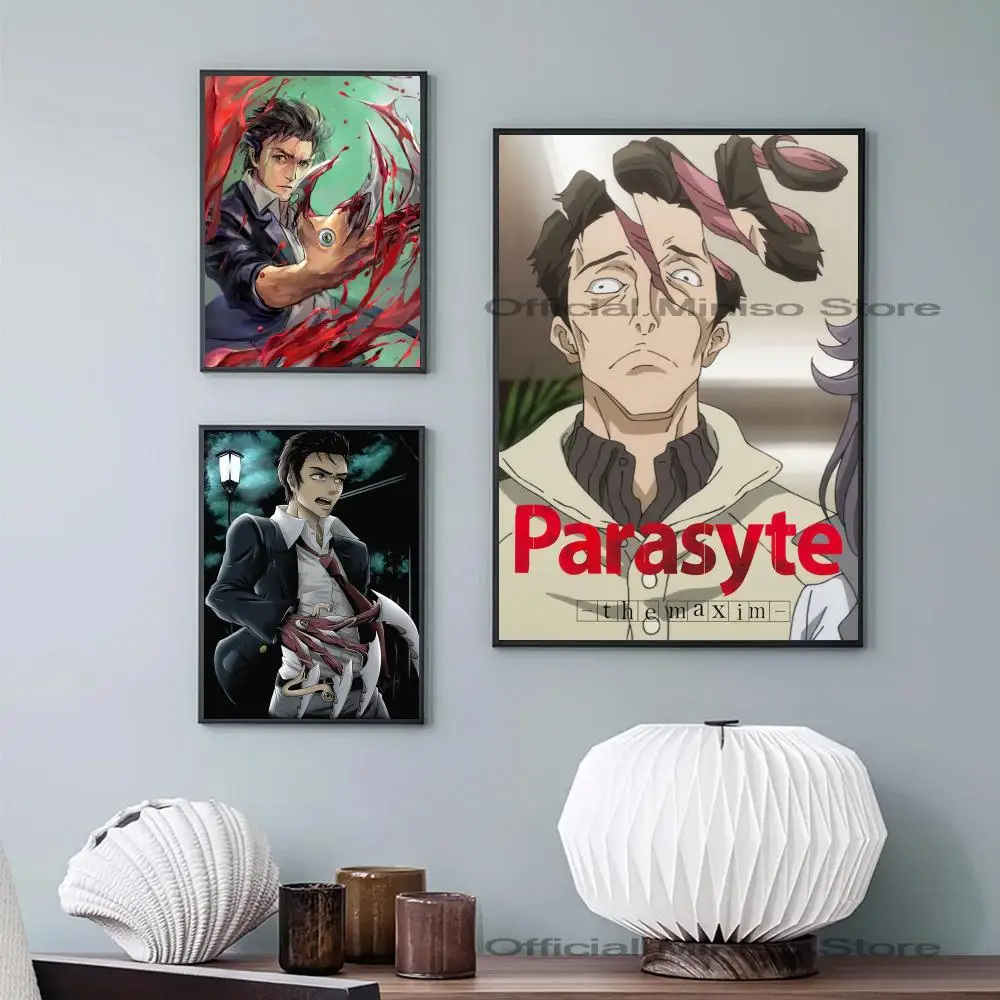 1pc Japanese Anime Parasytes Poster Self-adhesive Art Waterproof Paper Sticker Coffee House Bar Room Wall Decor