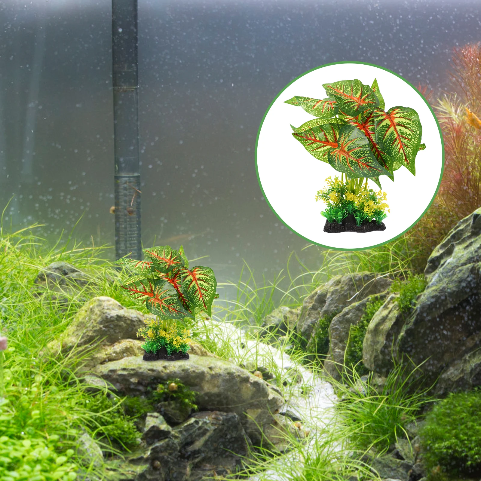 

Artificial Water Plants Lifelike Grass Ornament Fish Tank Fake Aquarium Accessories Plastic Landscaping Decor