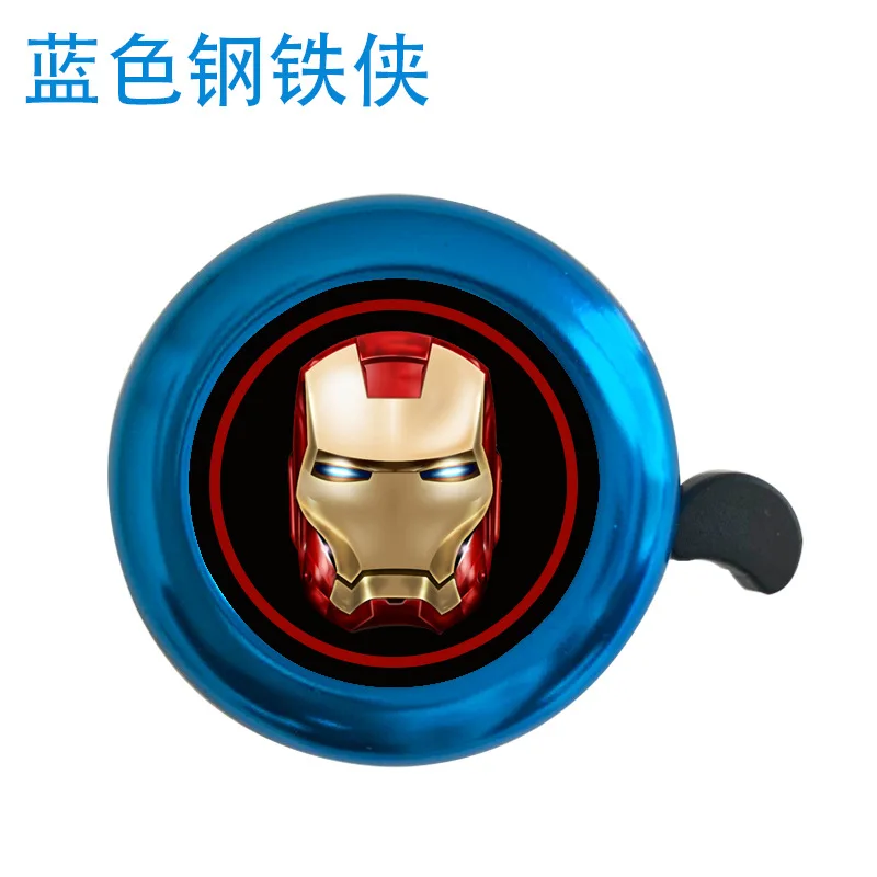 Homem aranha dos desenhos animados sino da bicicleta bonito crianças alarme de aviso seguro ciclismo guiador sino chifre ciclismo acessórios