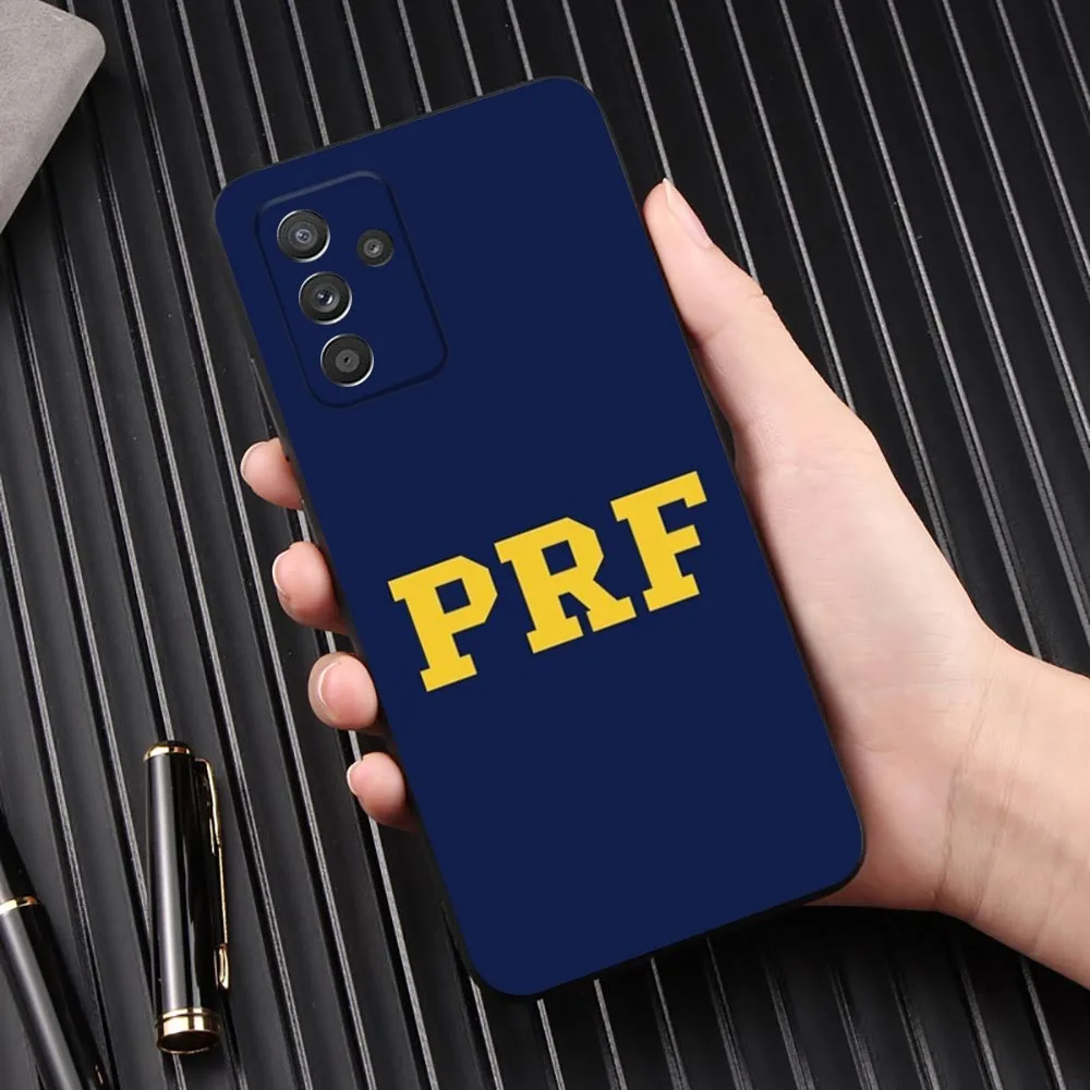 PRF Police SEAL Team Phone Case For Samsung Galaxy A13,A21s,A22,A31,A32,A52,A53,A71,A80,A91 Soft Black Phone Cover