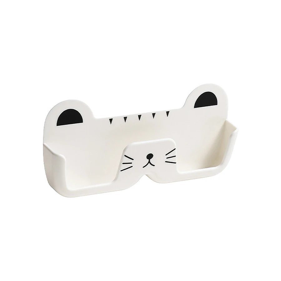 1 Stück Niedliches Katzen-Sonnenbrillen-Etui Tragbare Wandmontierte Bohrfreie Aufbewahrungshalterung für den Hausgebrauch - Brillen-Organizer und Display – Detail 7