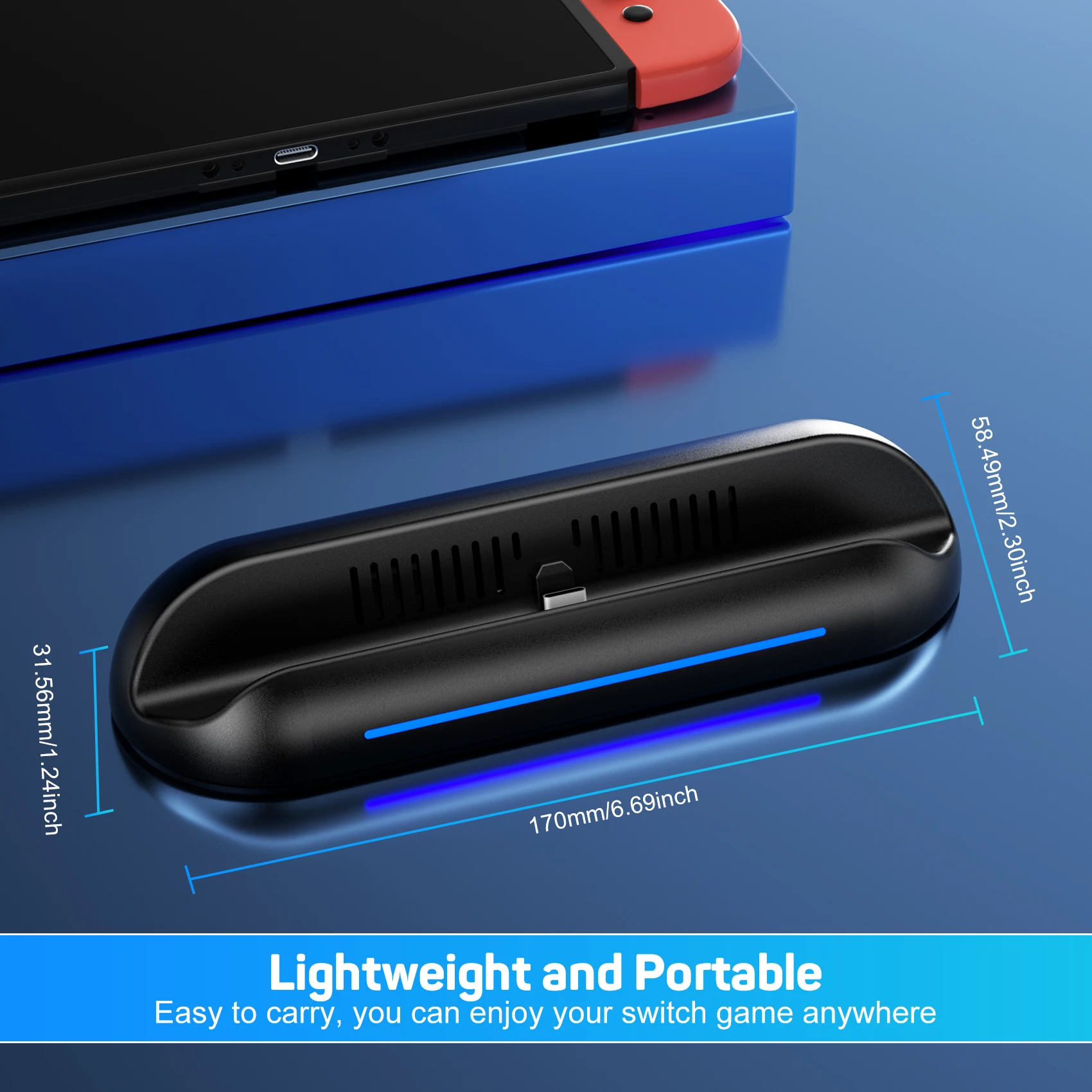 LinYuvo High Quality Lightweight and Portable Video dock for Switch