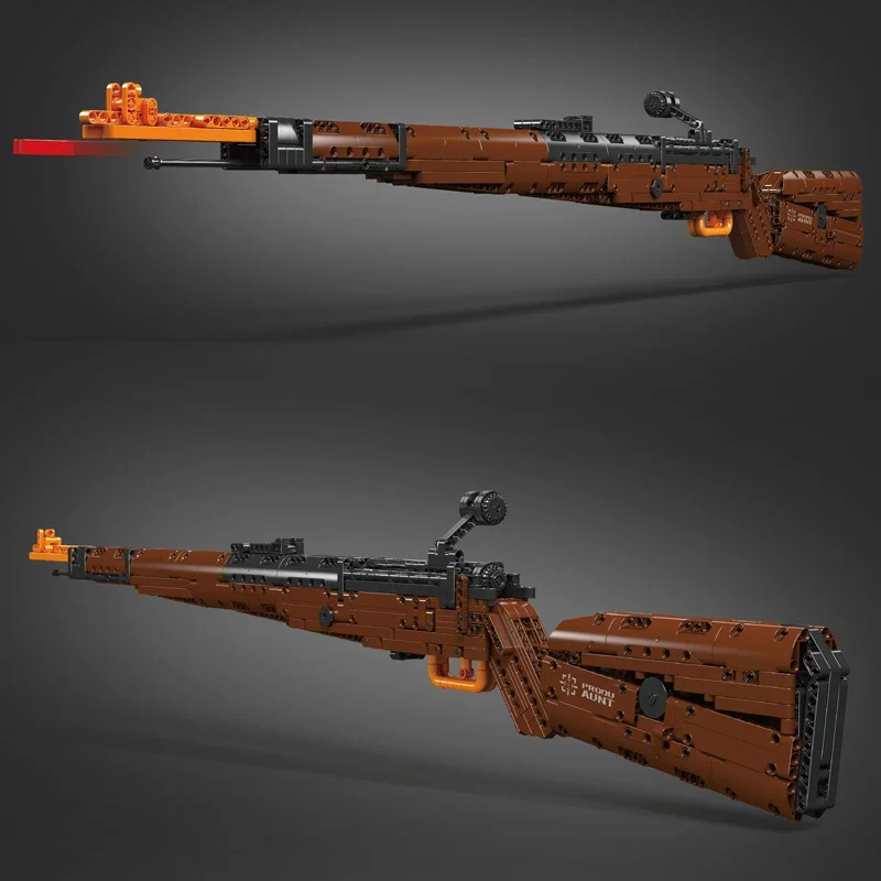 Mould King 14002 1117PCS Block Gun Toys The MOC 98K Sniper Rifle Building Block Set Assembly Brick Gun Model Kids Christmas Gift