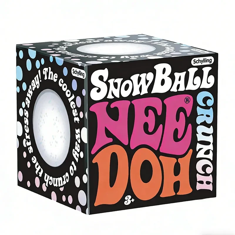 2026 New NeeDoh Snow Ball Crunch Snowball Pinch Music, Unzip Toy