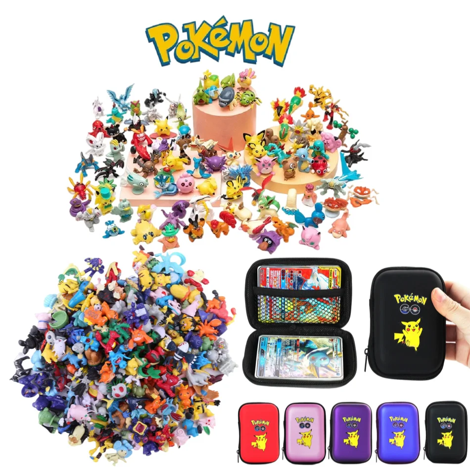 24-144 قطعة/نمط البوكيمون عمل الشكل بيكاتشو أنيمي نموذج 2-3 سنتيمتر الزينة الديكور نموذج صغير دمية لعبة الاطفال هدايا عيد الميلاد #1
