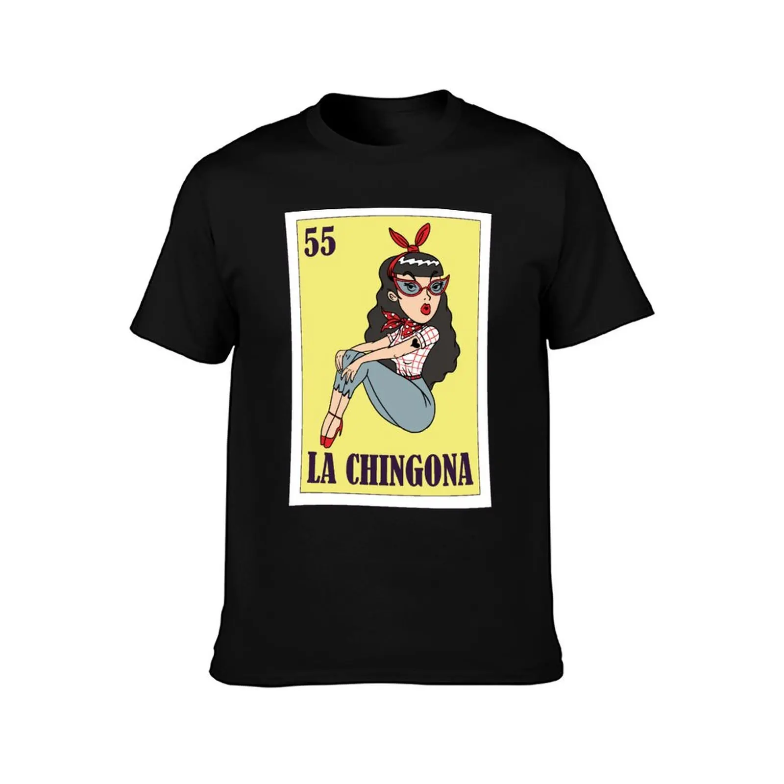 La Chingona Loteria de Mexico, 5 May Gift, Mexican Bingo T-Shirt vintage t shirts heavyweights Blouse mens shirts graphic tee