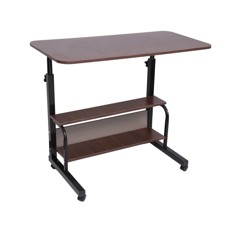 مكتب كمبيوتر بعجلات بسيط متحرك من الشركات المصنعة لطاولة طعام بجانب السرير للاستخدام المنزلي لغرفة النوم #1