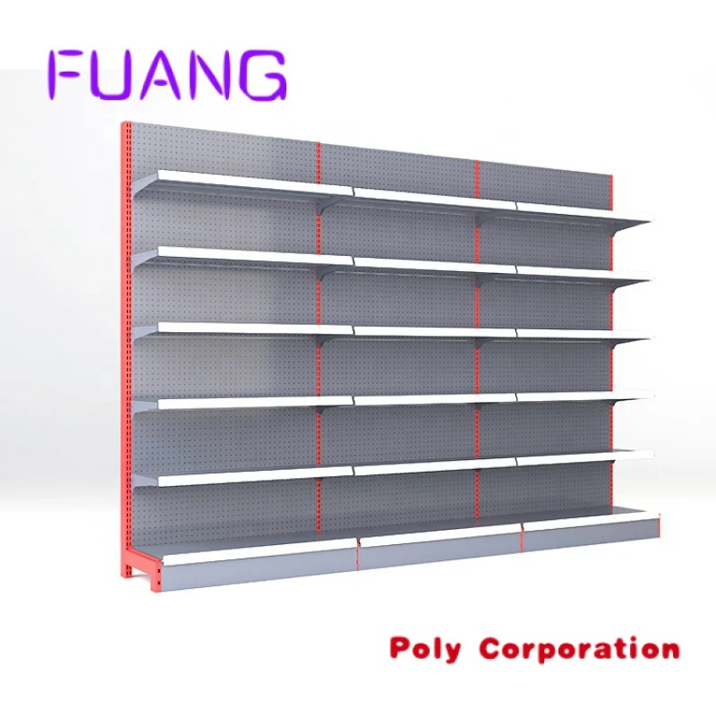 

Custom Hot Sale supermarket shelves Steel wood shelves retail display gondola shelving/rack for shop