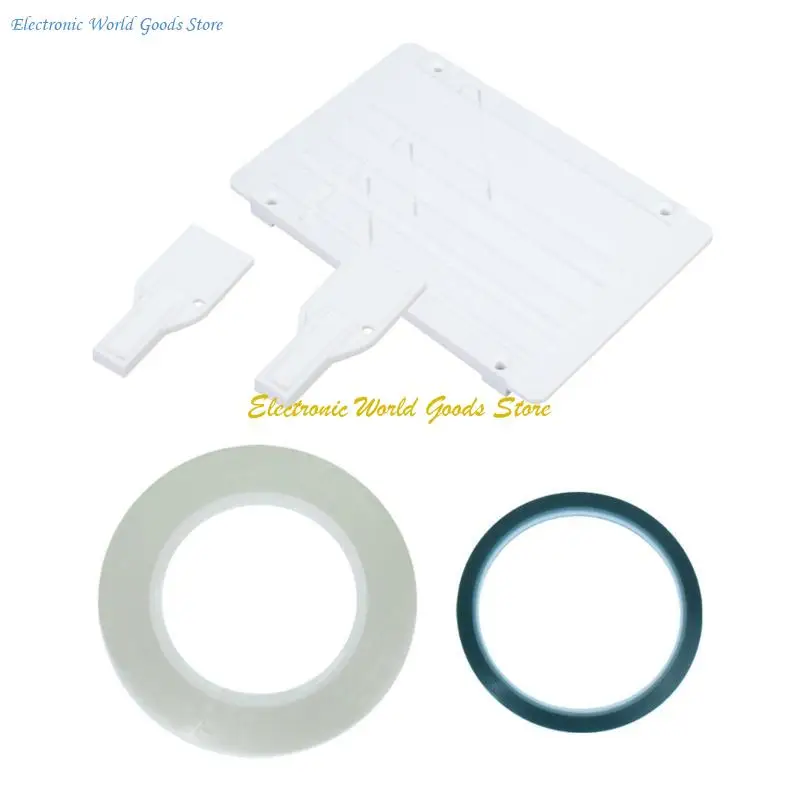 Tape Splicing Set for Opening Cassette Tape Repair with Two Fixers, Reel to Reel Tape Recorder Splicing Block