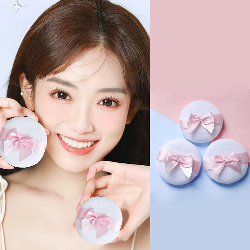 

Soft Bow Loose Powder Puff Cosmetic Blender Beauty Sponge Soft Powder Puffs Face Foundation Blender Makeup Beauty Tools