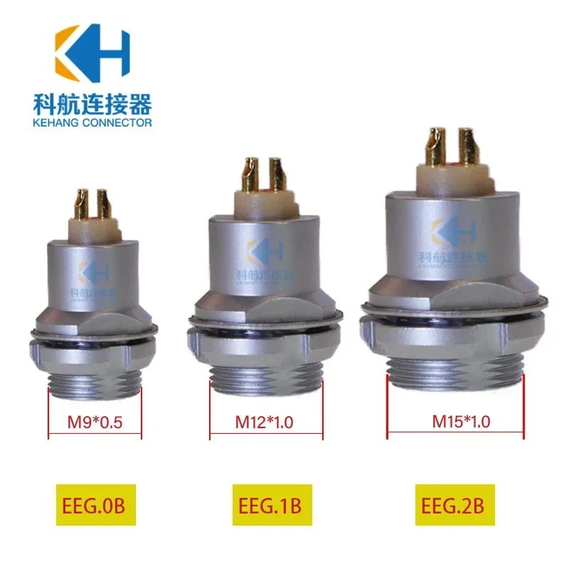 High-Quality Copper Connector Compatible with LEMO ODU EEG.0B 1B 2B 2Pin~26Pin, RoHS Certified