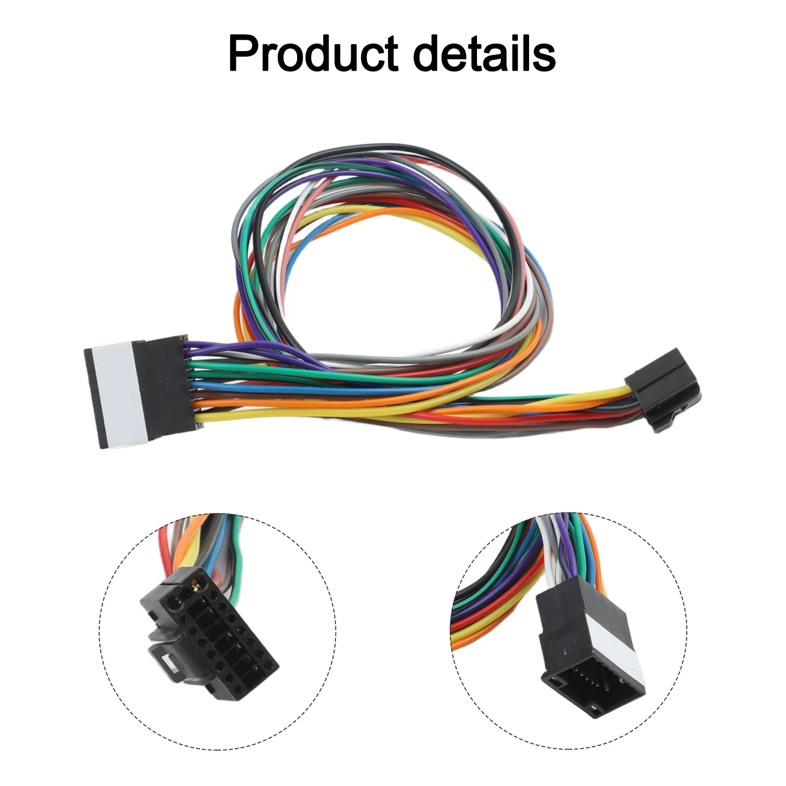 16Pin ISO Wire Harness Extension Cable 40cm for Car Stereo Radio For Android Player Offering Reliable and Stable Connection