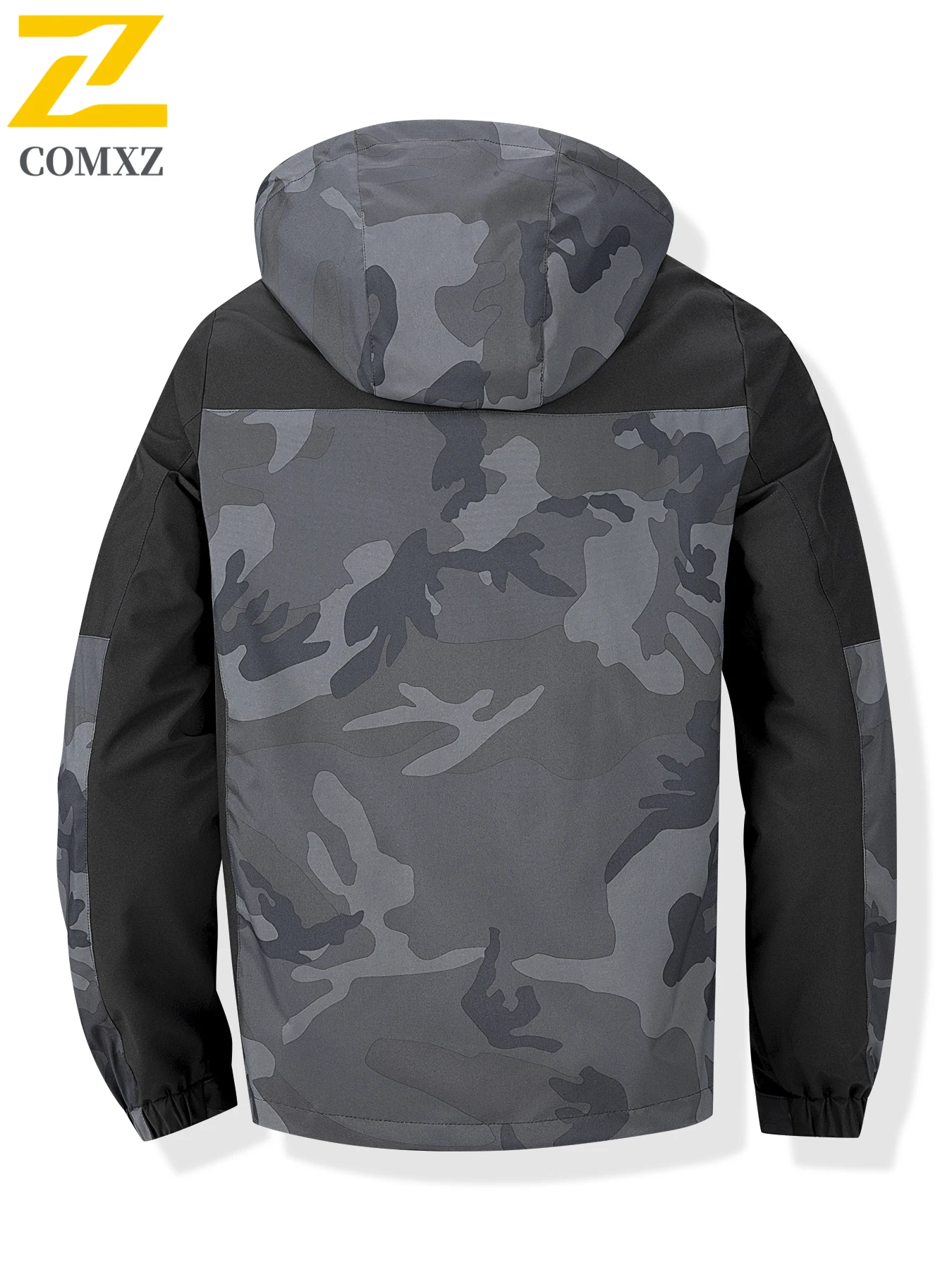 2025 New Camo Work Jacket Men's Autumn Trendy Hooded Waterproof Windproof Jackets Outdoor Hunting Camping Fishing Rainproof Coat
