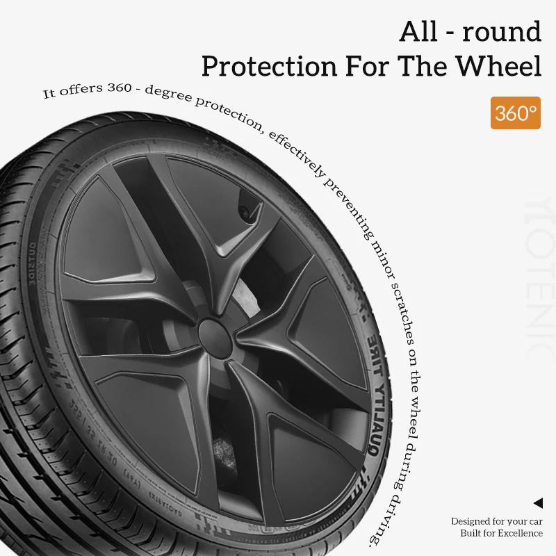 4PCS Wheel Cover for Tesla Model Y Juniper 2025-2026 19 Inch Arachnid Style Wheel Cover Automobile Hub Cap Full Rim Car view 2