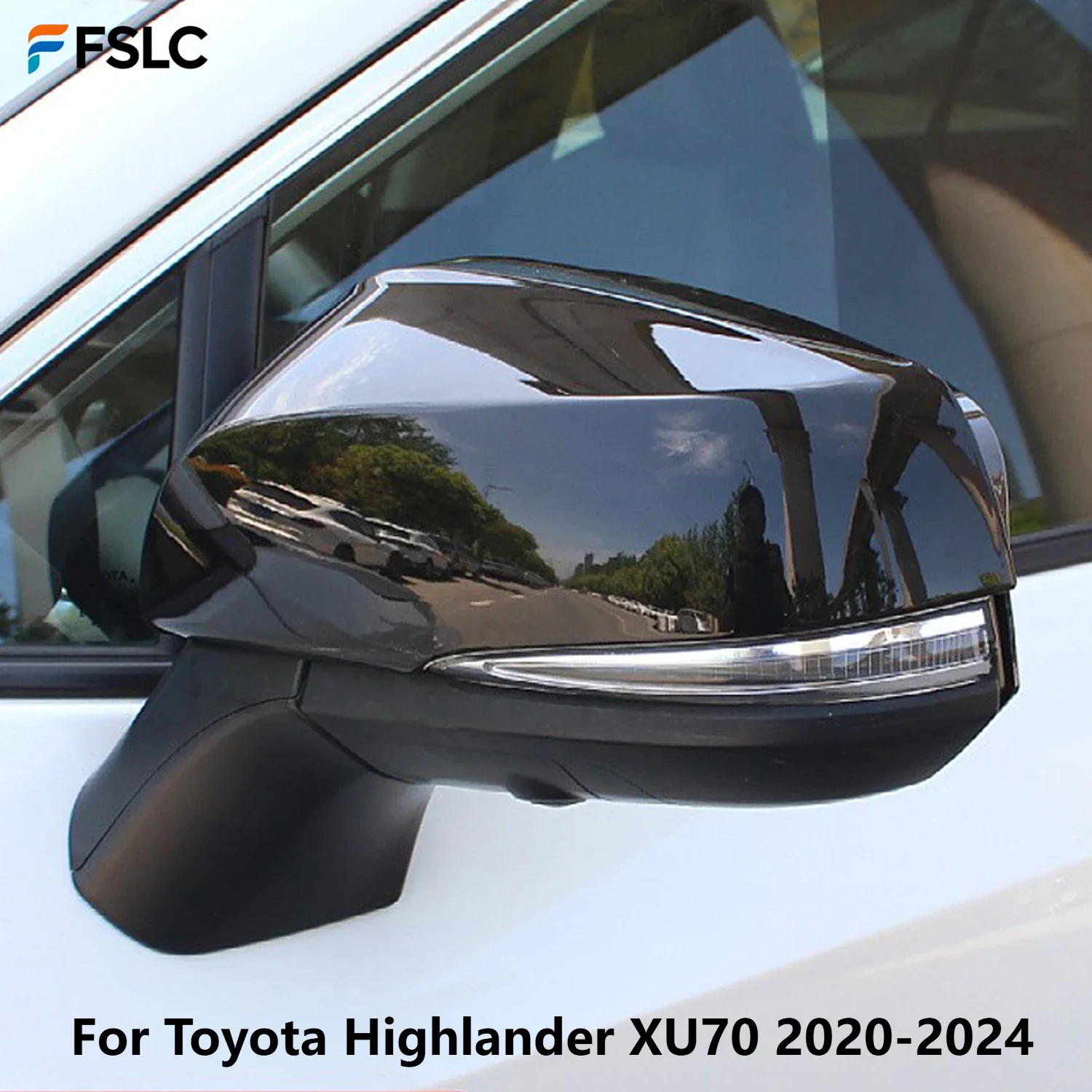 

⭐ Оригинальный ⭐ 2 шт. декоративные накладки на боковые зеркала заднего вида из ABS-пластика для Toyota Highlander XU70 2020-2024, аксессуары