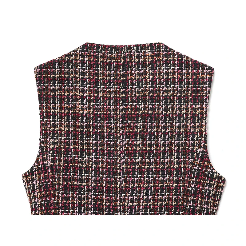 YENKYE printemps 2026 femmes col rond sans manches avec ceinture texturée gilet Chic dame élégant hauts