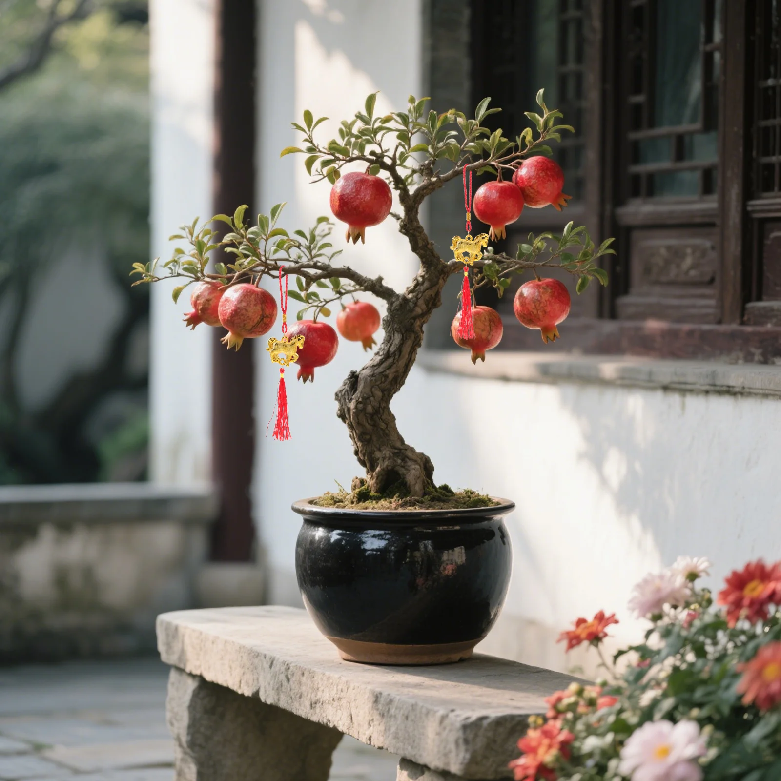 6 قطعة مهرجان الربيع قلادة الحلي السنة الصينية الجديدة زينة معلقة داخلي في الهواء الطلق المنزل مكتب ديكور محظوظ #4