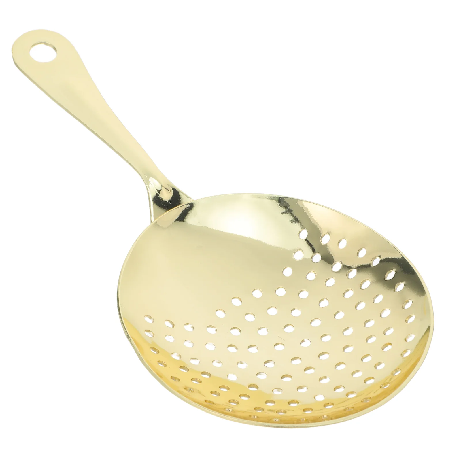 

304 StainlessSteel CocktailStrainer Golden HandheldStrainer JuiceStrainerAfterJuicing BarwareBartending Supplies