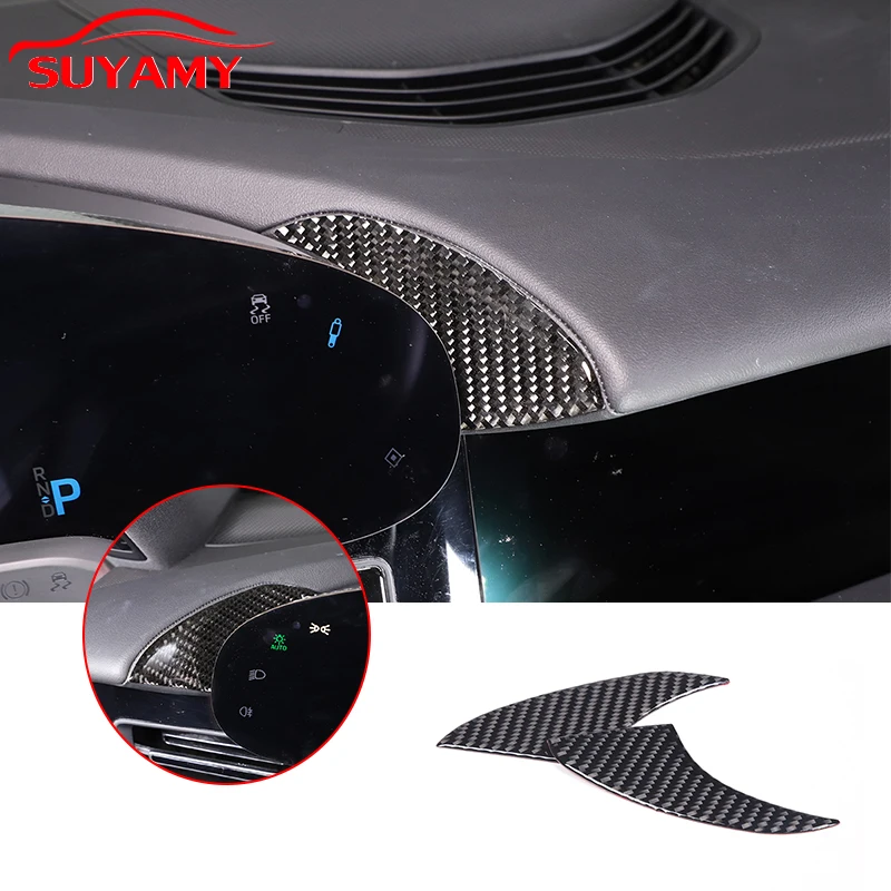 

Soft Carbon Fiber Central Control Dashboard Both Sides Trim Stickers For Porsche Taycan 2019-2022 Car Accessories