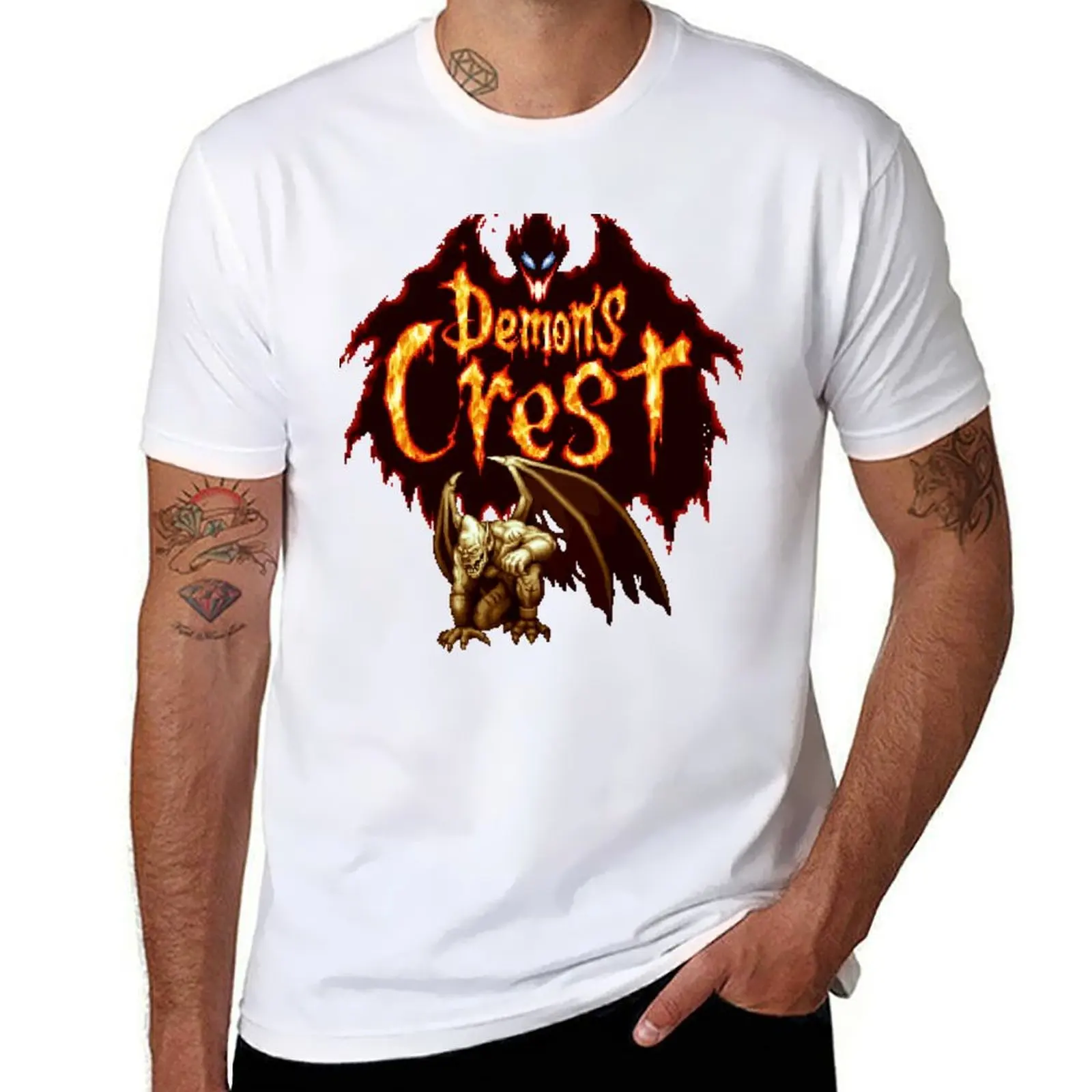 Demon's Crest Snes T-Shirt Cool Feeling Summer Tee Shirt