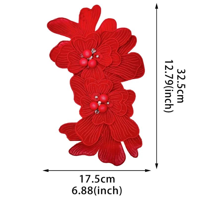 DIY Apparel and Accessories Embroidered Flower Clothing Stickers Chest Flower Sewing Supplies Wedding Dresses Sewing Accessories
