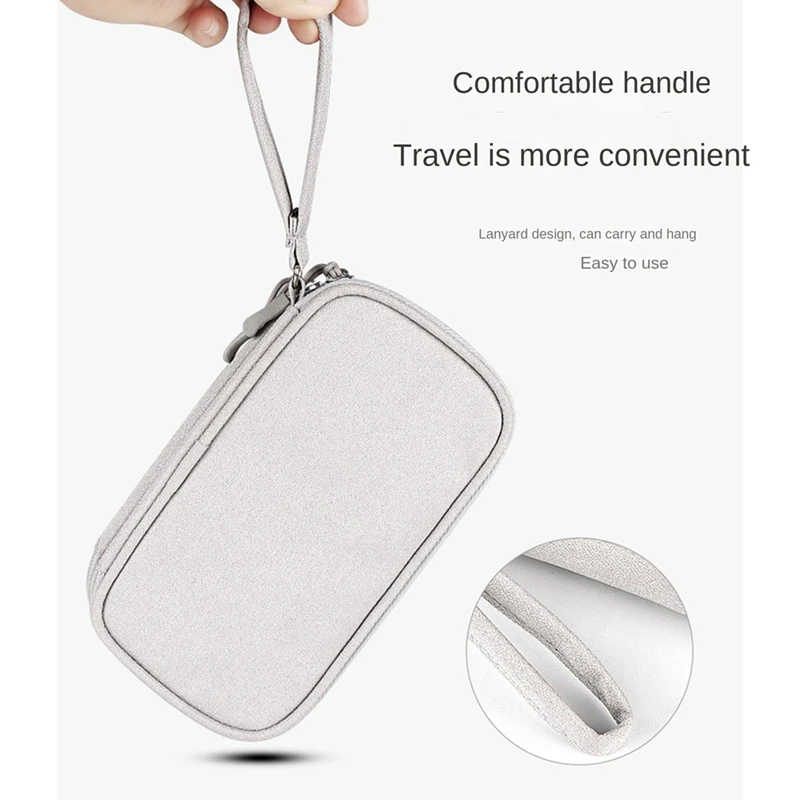 أفضل كابل محمول لتخزين الكابلات المقاومة للماء، منظم قابس شاحن كابل بيانات USB لمنظم إلكتروني للسفر