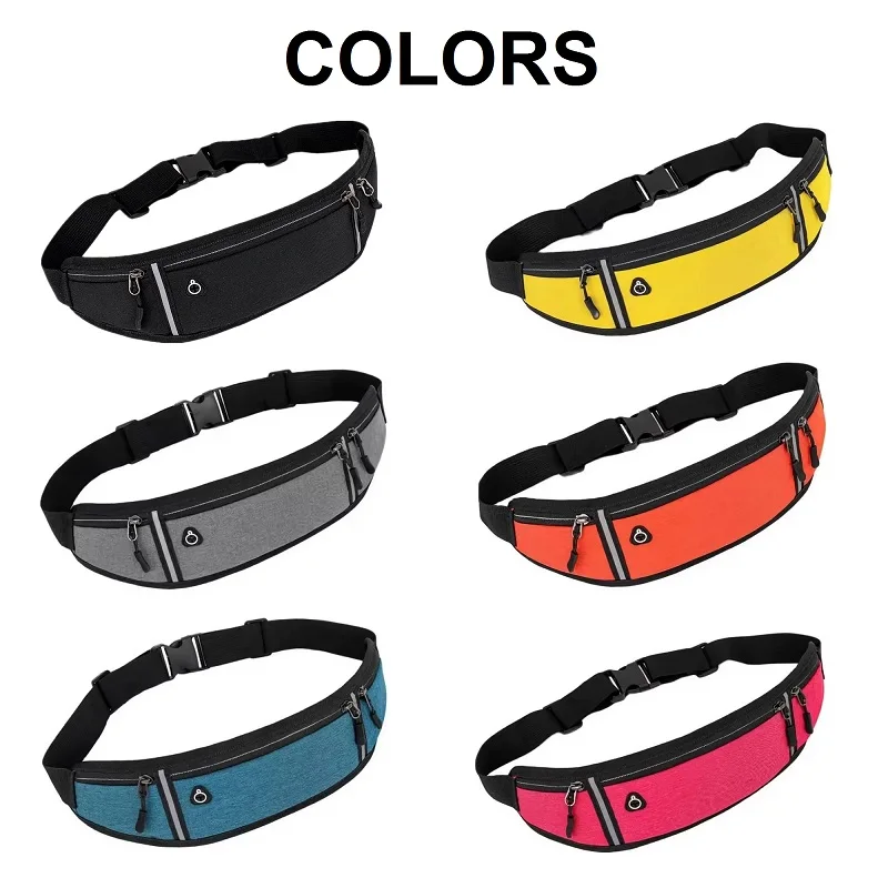 Professional Running Waist Bag Sports Belt Pouch Mobile Phone Case Men Women Hidden Pouch Gym Sports Bags Running Pack
