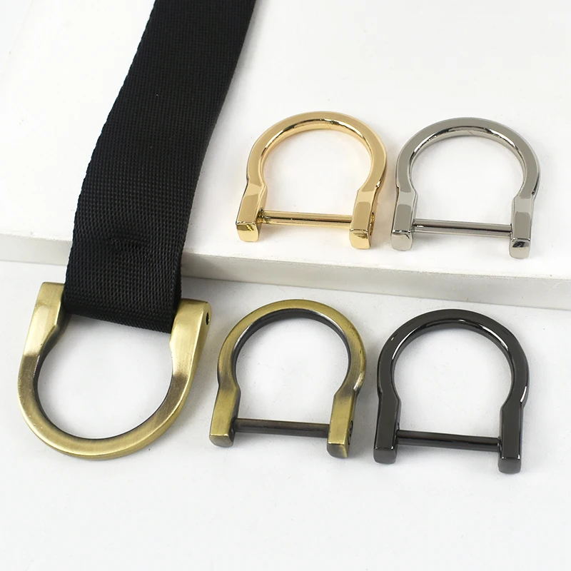 

5-20Pcs D Ring Metal Buckle Detachable Screw Clasp Bag Strap Chains Connect Hook Handbag Carabiner Clip DIY Hardware Accessories