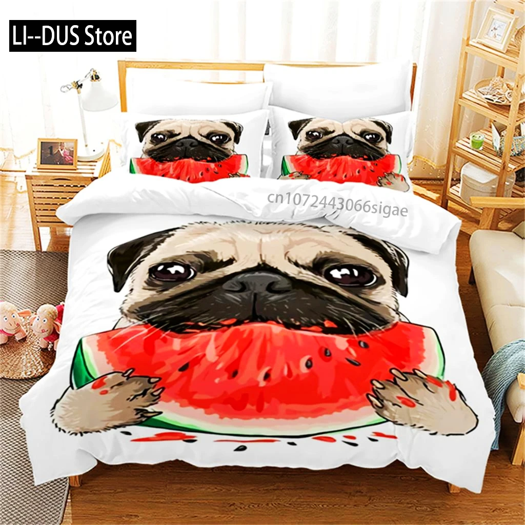 

Duvet Cover Puppy Cute Pet Dog Print Comforter Cover Microfiber Animal Theme Bedding Set Full Size For Kids Boys Girls Bedroom