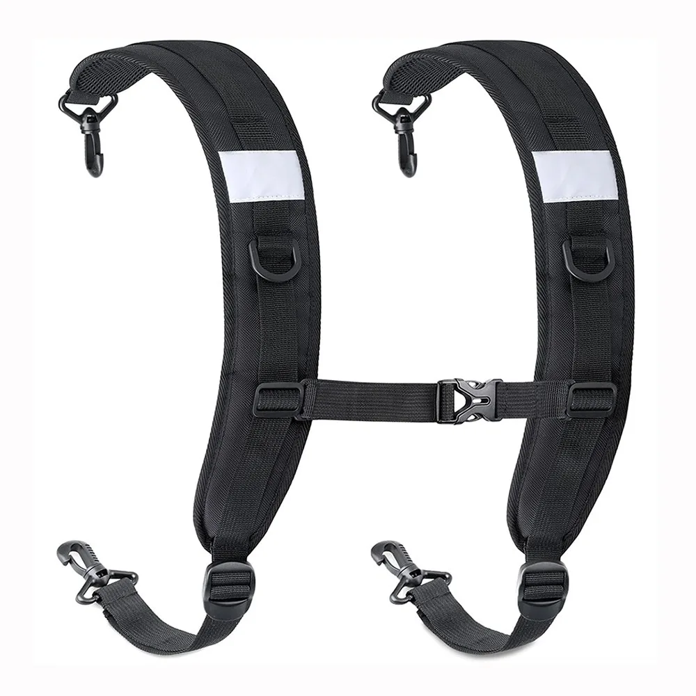 

New Black Backpack Straps Oxford Cloth Shock Absorption Replacement Strap Bags Shoulder Strap Outdoor Sports