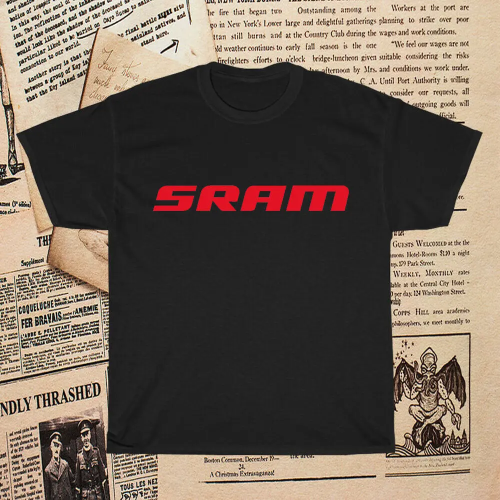 

Новая мужская футболка с логотипом велосипеда SRAM, Забавный размер от S до 5XL