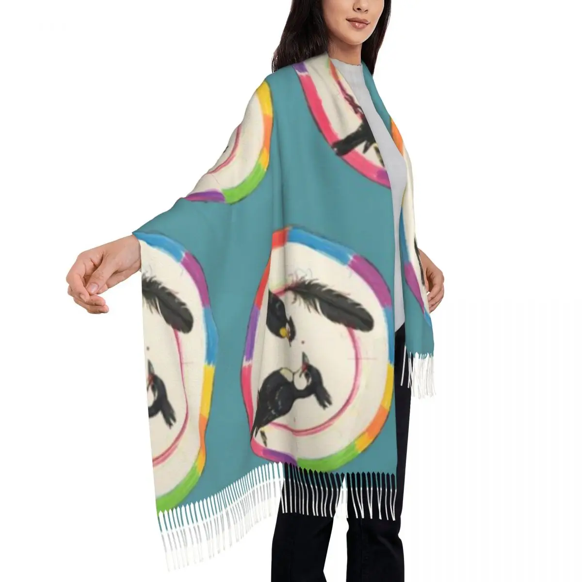 Schal Ein Quastenschal