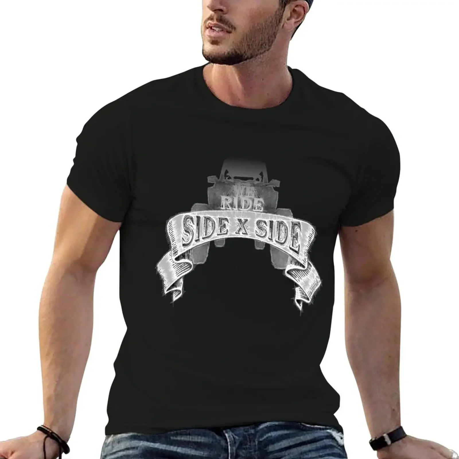 

We ride side x side T-Shirt anime anime tshirt aesthetic clothes plus size tops cotton t shirt men