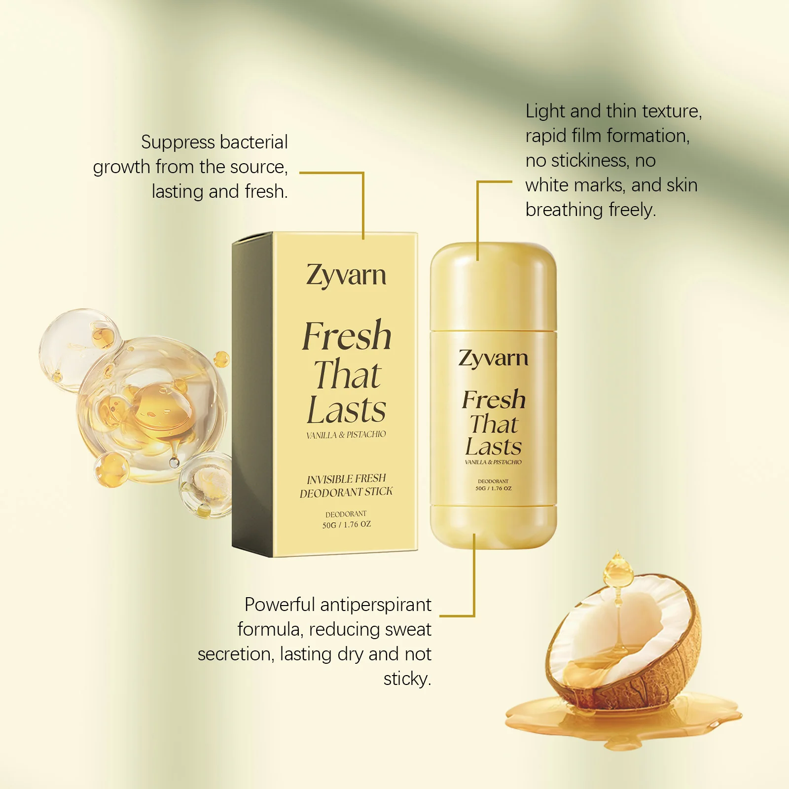 Long Lasting Invisible Deodorant Stick Refreshing Body Underarm Care Fragrance Balm Portable Daily Skin Odor Neutralizer
