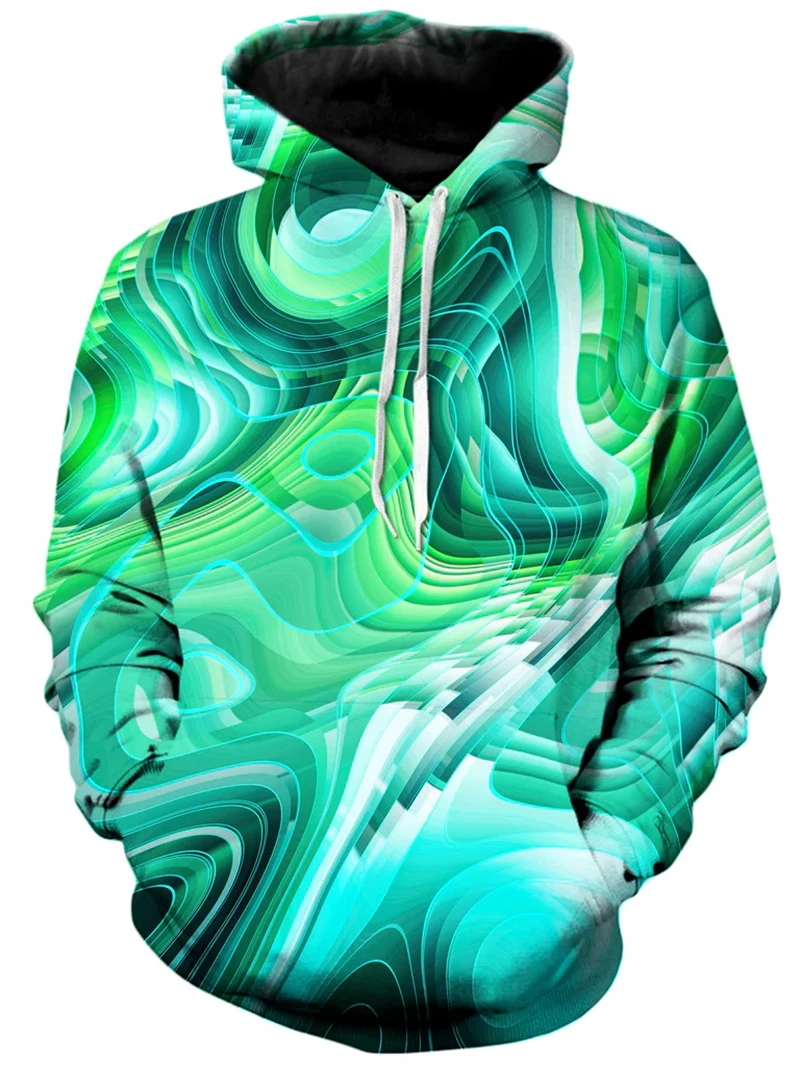 Autumn 3D Printed Beautiful Patterns Hoodies Colorful Psychedelic Styles Graphic Hooded Women  Sweatshirts Mens Clothing Tops