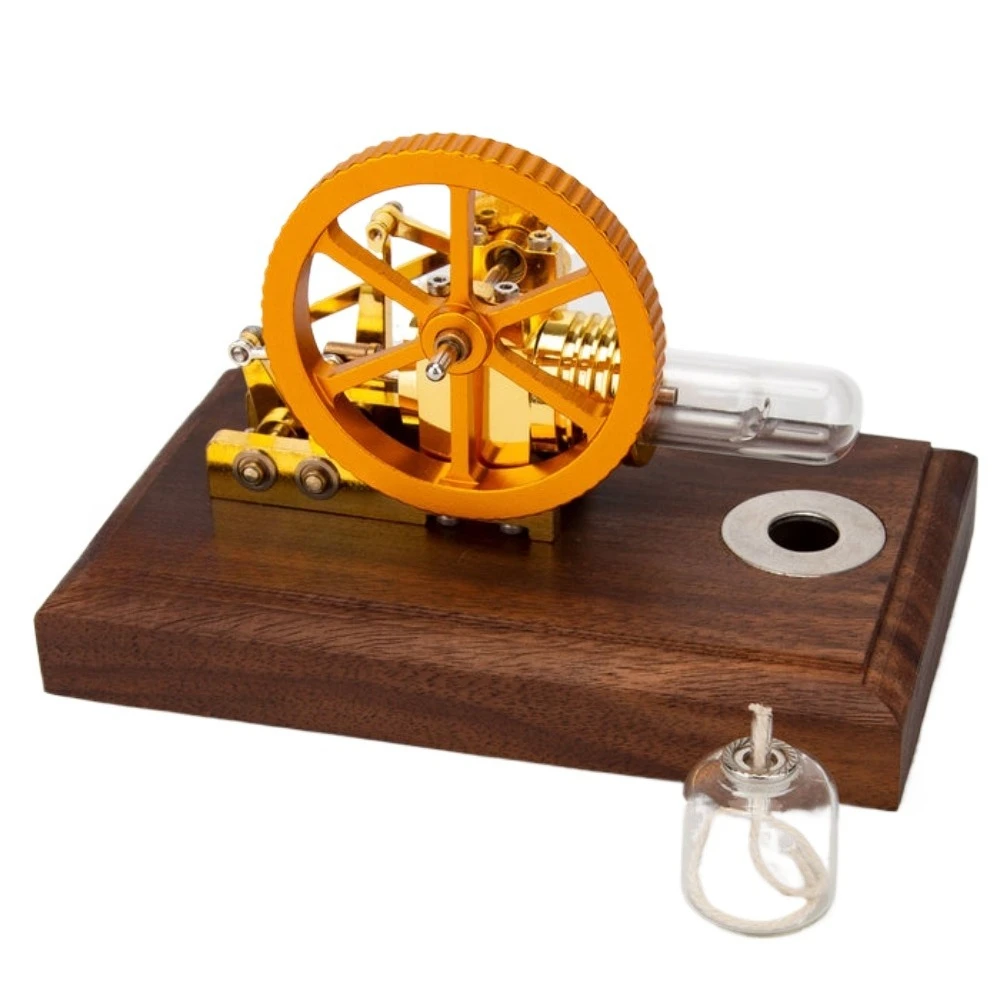 

Hot Air Stirling Engine Model External Combustion Engine Model Physics Science Educational Toy Desktop Decoration