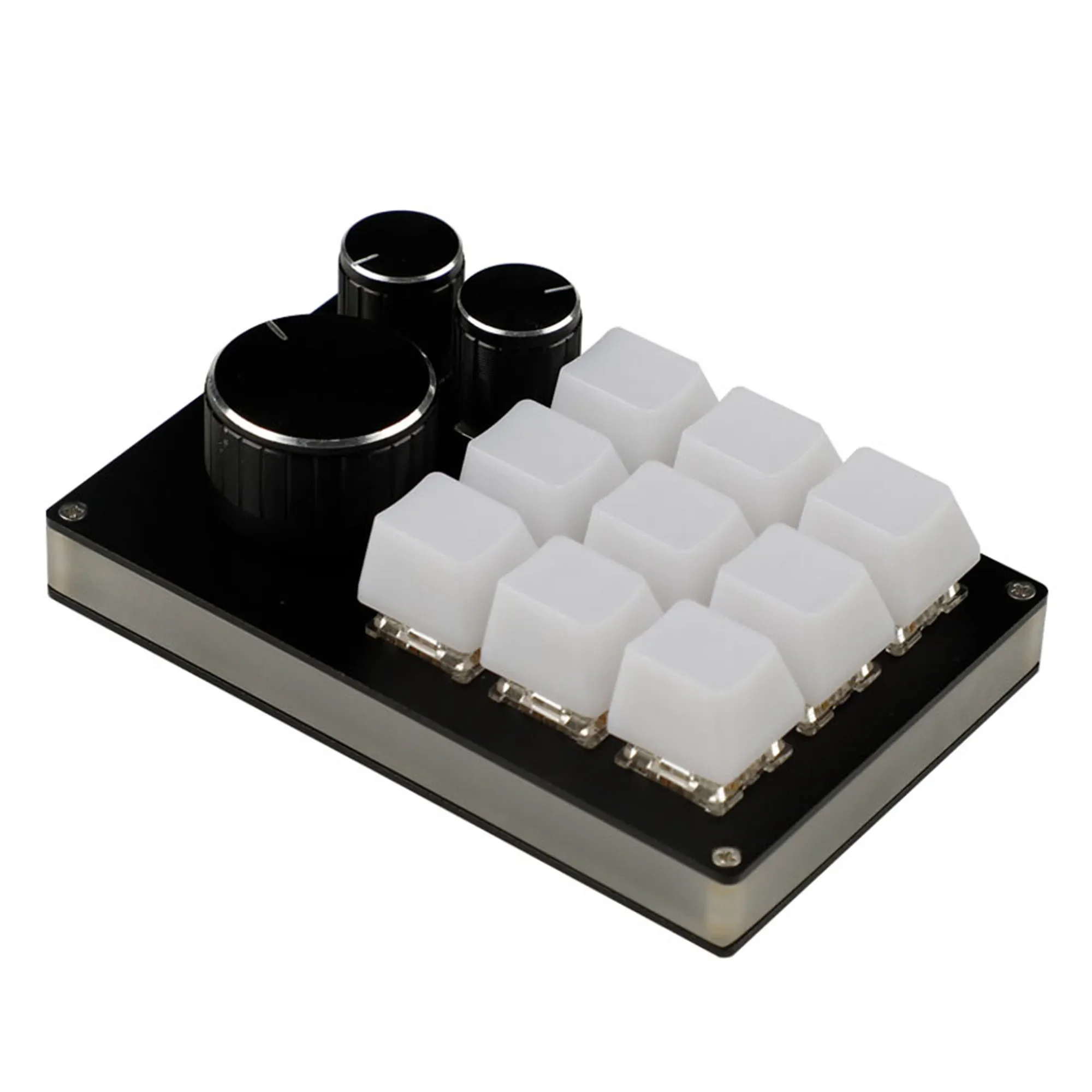 12 Key CNC Aluminum VIA VIAL Hotswap RGB Knob Support Macro Type C MX Switches Mechanical Keyboard Numpad For Gaming Photoshop
